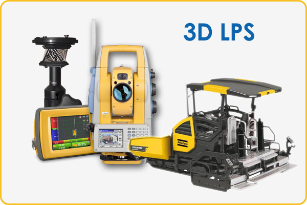Система 3D LPS для асфальтоукладчика